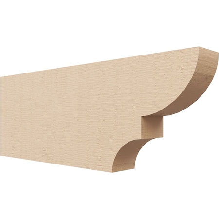 Ekena Millwork 2in. W x 6in. H x 16in. L Ridgewood Woodgrain TimberThane Rafter Tail, Primed Tan RFTUR02X06X16RIDRCPR